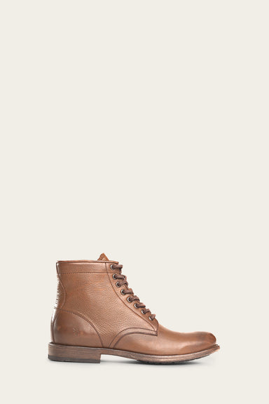 Tyler Lace Up - Cognac - Outside