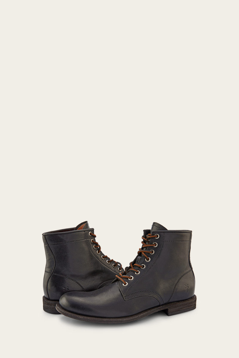 Tyler Lace Up - Black - Pair