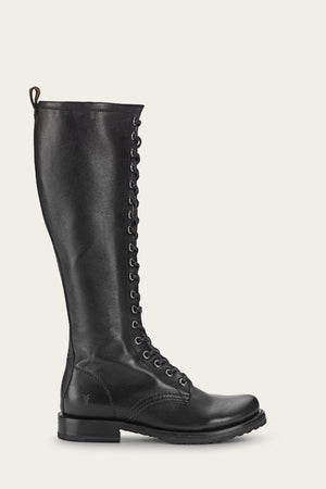 Veronica Combat Tall - Black - Outside