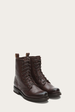 Veronica Combat - Dark Brown - Pair