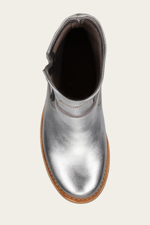 Veronica Flex Bootie - Silver - Top Down