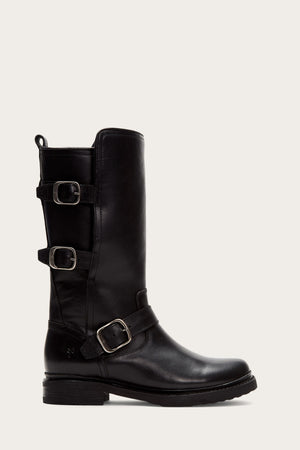 Veronica Shearling Mid - Black - Outside