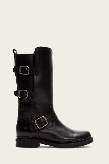 Veronica Shearling Mid - Black - Outside
