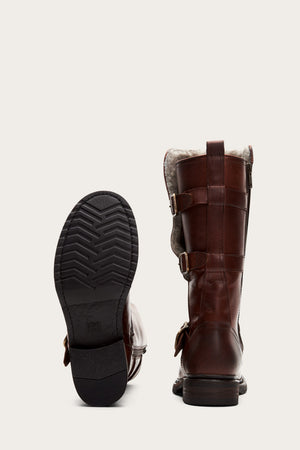 Veronica Shearling Mid - Redwood - Sole