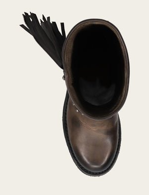 Viv Fringe Engineer - Black - Top Down