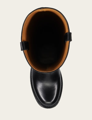 Viv Riding Boot - Black - Top Down