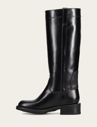 Viv Riding Boot - Black - Inside