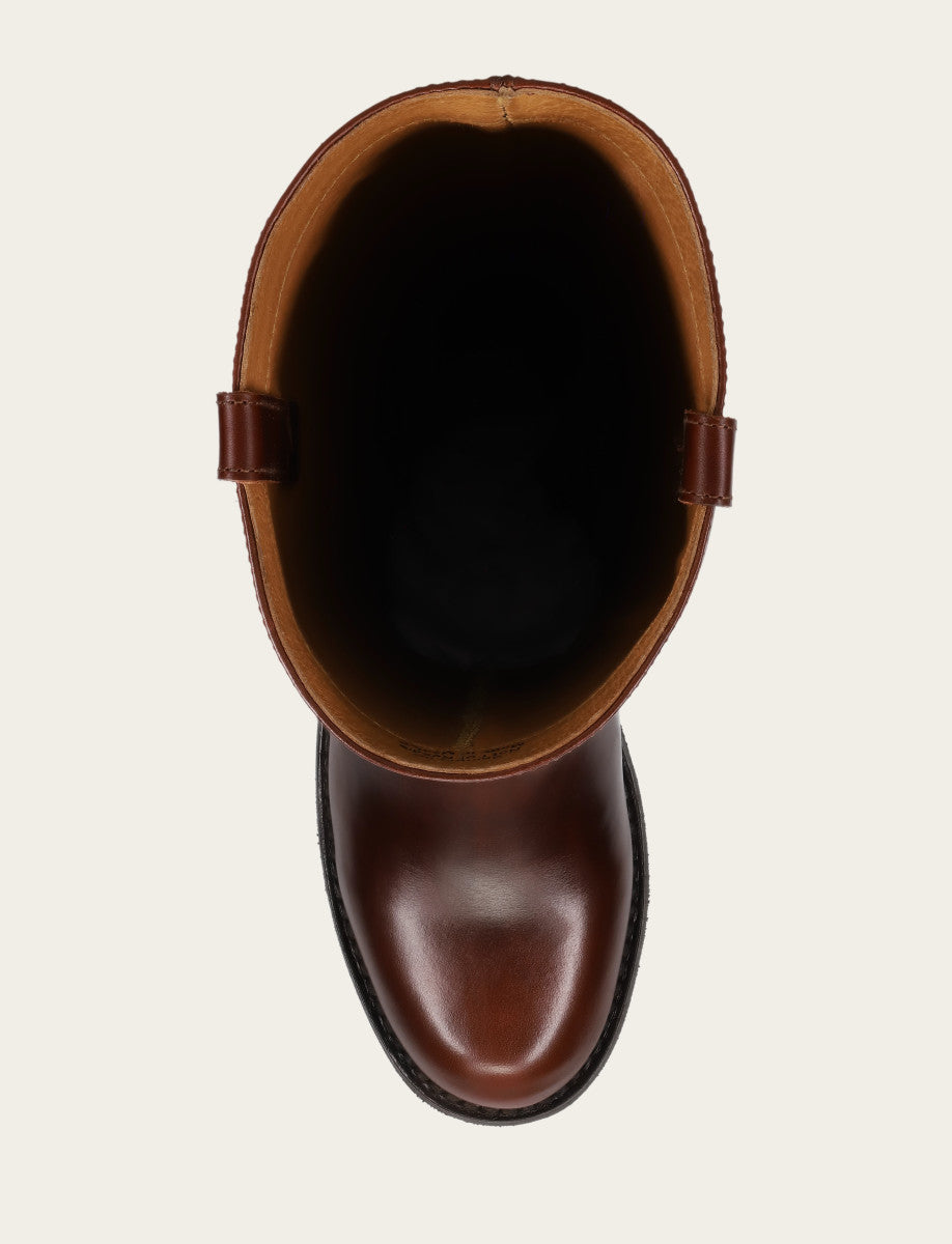 Viv Riding Boot - Redwood - Top Down