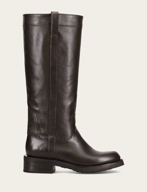 Viv Riding Boot - Dark Brown - Outside