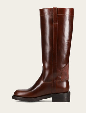 Viv Riding Boot - Redwood - Inside
