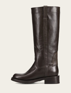 Viv Riding Boot - Dark Brown - Inside