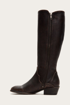 Frye carson piping tall wide sales calf