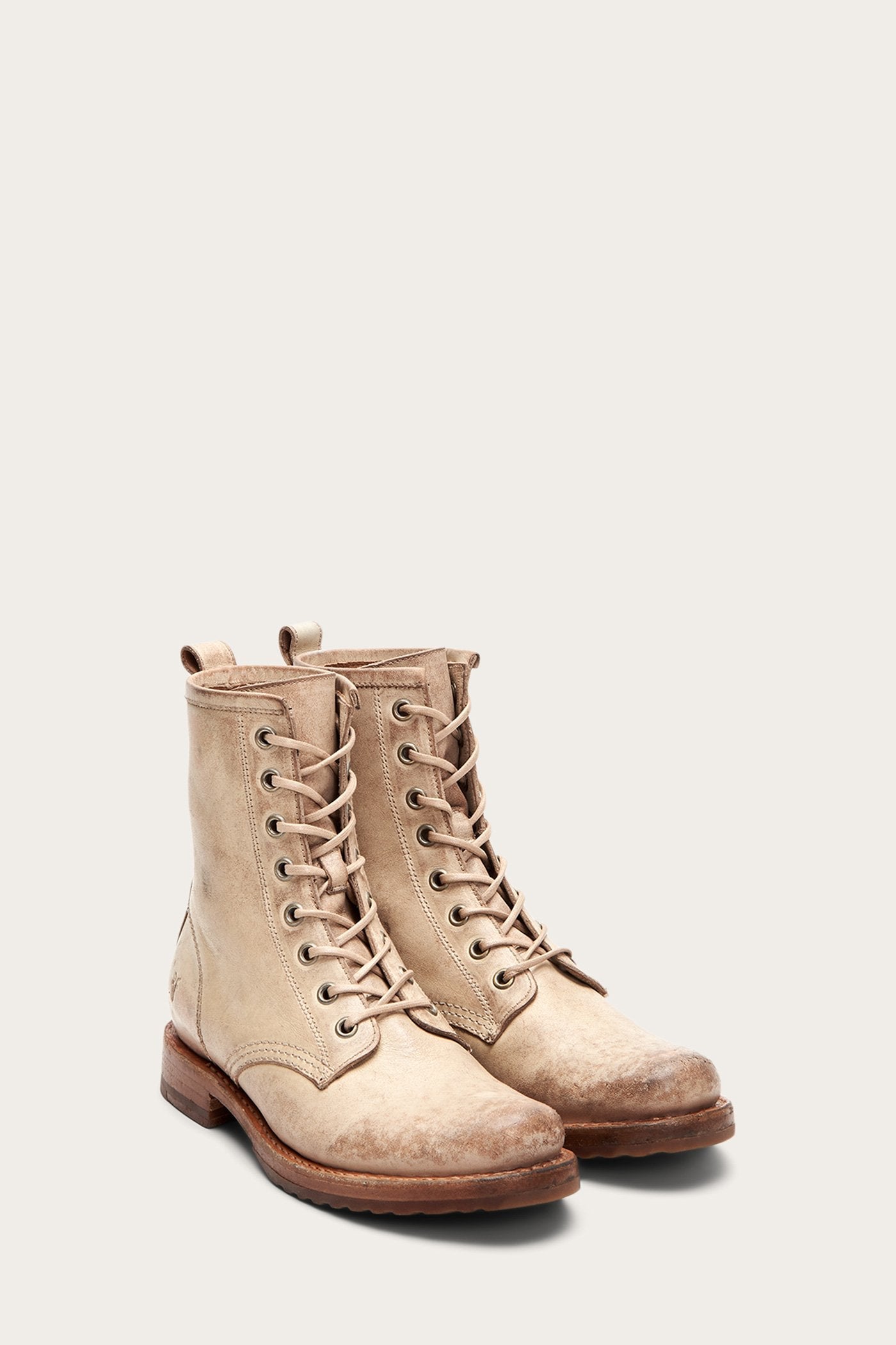 Frye veronica sales combat boots white