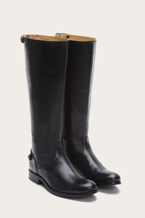 Melissa Button Back Zip Wide Calf Pre Loved
