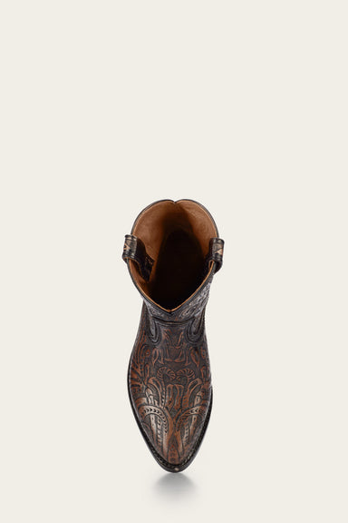 Billy Short Tooled - Black - Top Down