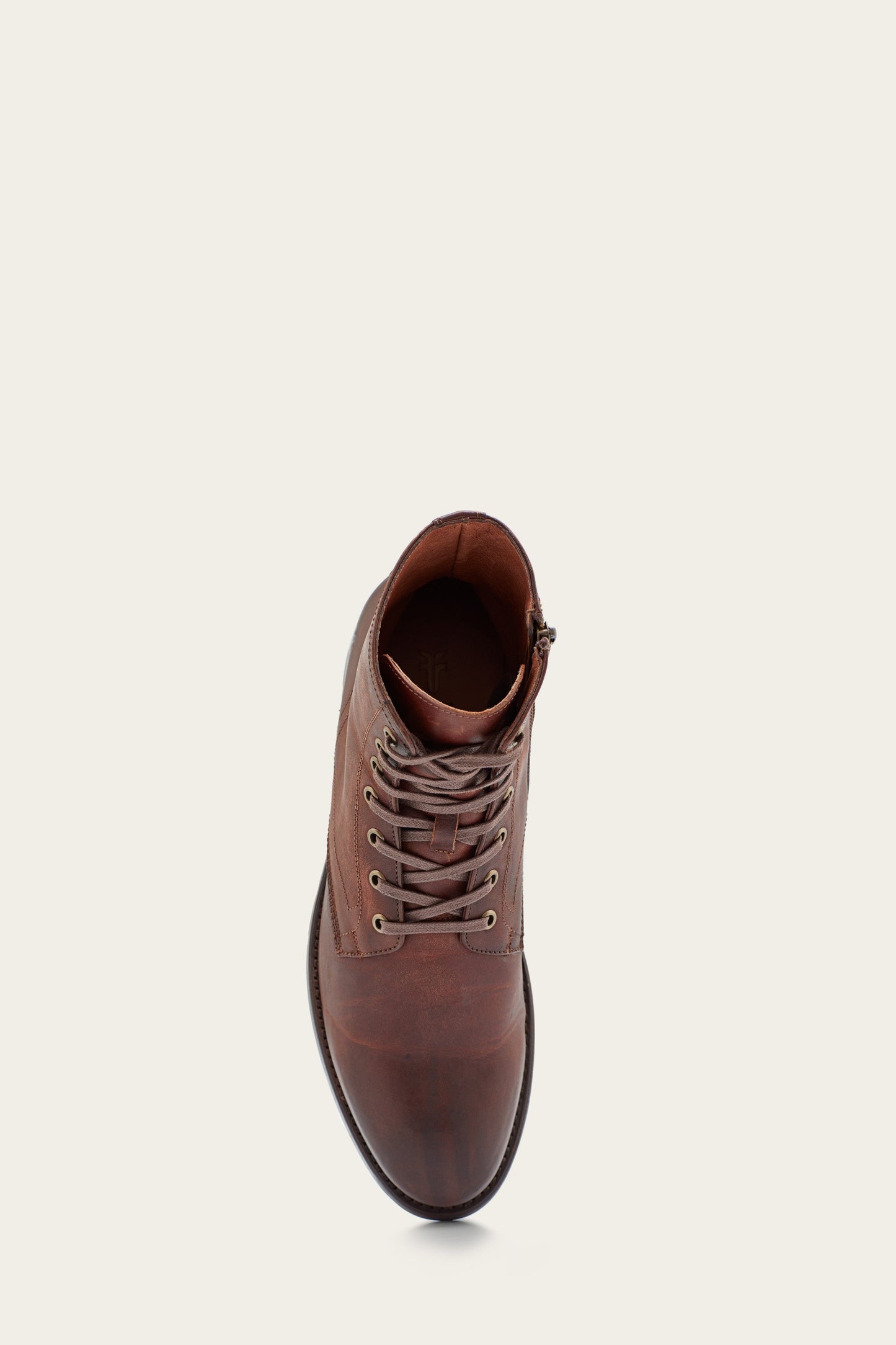 Bowery Lace Up - Cognac - Top Down