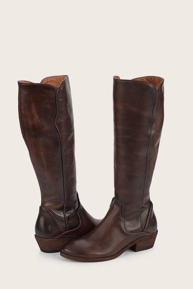 Carson Piping Tall - Dark Brown - Pair