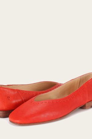 Claire Flat - Red - Pair