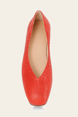 Claire Flat - Red - Top Down