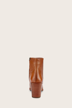 Georgia Bootie - Cognac - Back