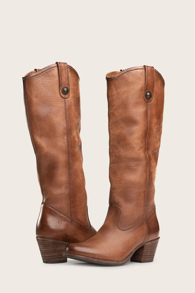 Jackie Button - Cognac - Pair