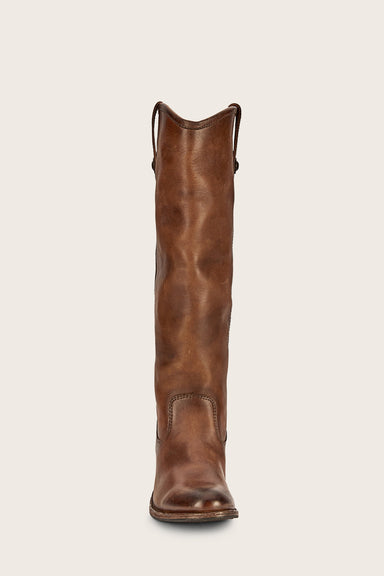 Jackie Button - Dark Brown - Front