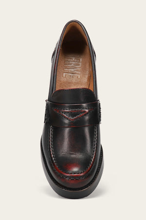 Jean Loafer - Black Cherry - Top Down
