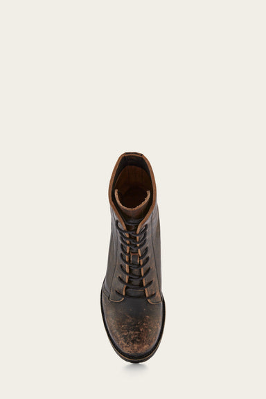 Karen Combat - Antiqued Black - Top Down