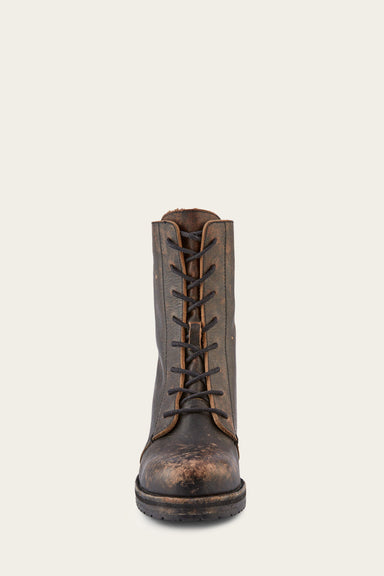 Karen Combat - Antiqued Black - Front