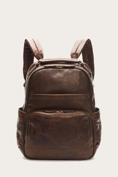 Leather Backpack with Laptop Compartment | D Brown – Vellaire
