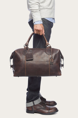 Frye leather logan overnight bag Clearance