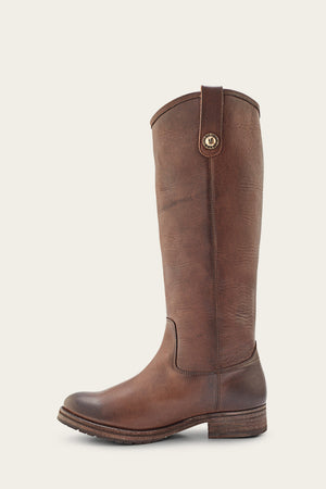Melissa Double Sole Button Lug Tall - Slate - Inside