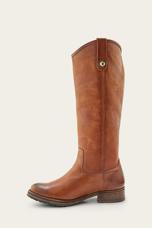 Melissa Double Sole Button Lug Tall - Bronze - Inside