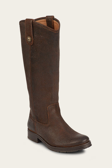 Melissa Double Sole Button Lug Tall - Brown - Hero