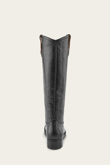 Melissa Double Sole Button Lug Tall - Black - Back