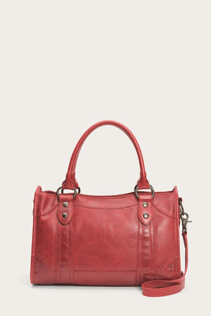 Red satchel on sale handbags