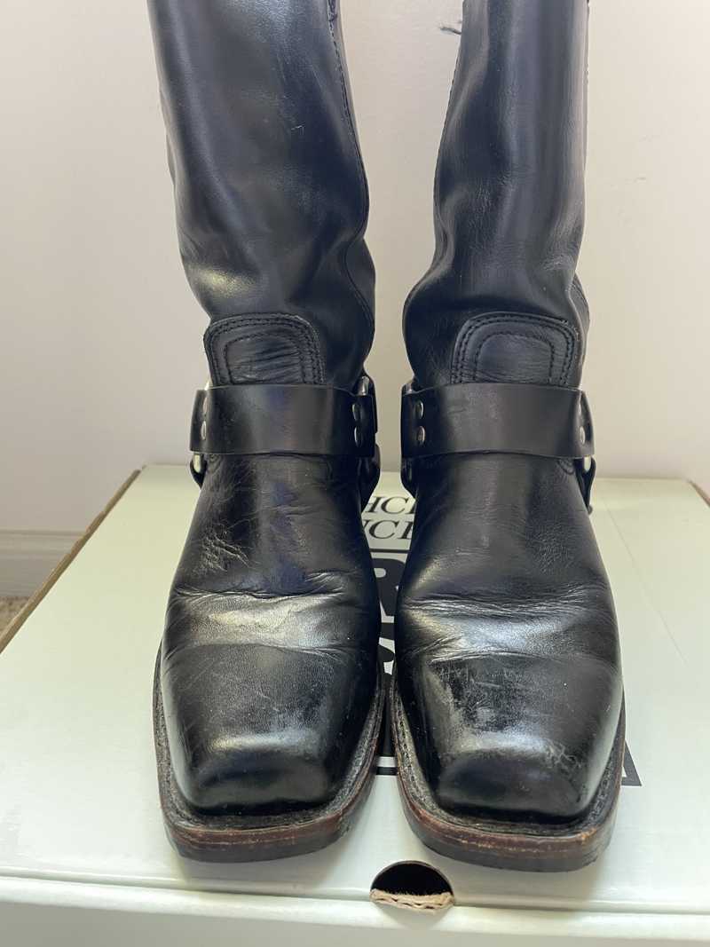 vintage frye harness boots