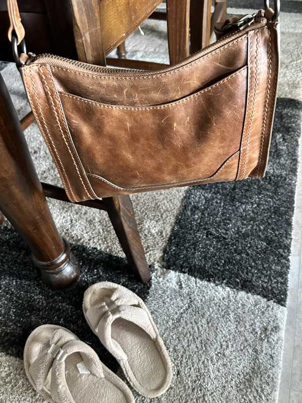 Frye melissa zip crossbody cognac hot sale