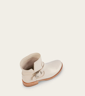 Veronica Bootie - Cream - Top Angle