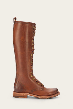 Veronica Combat Tall - Caramel - Outside